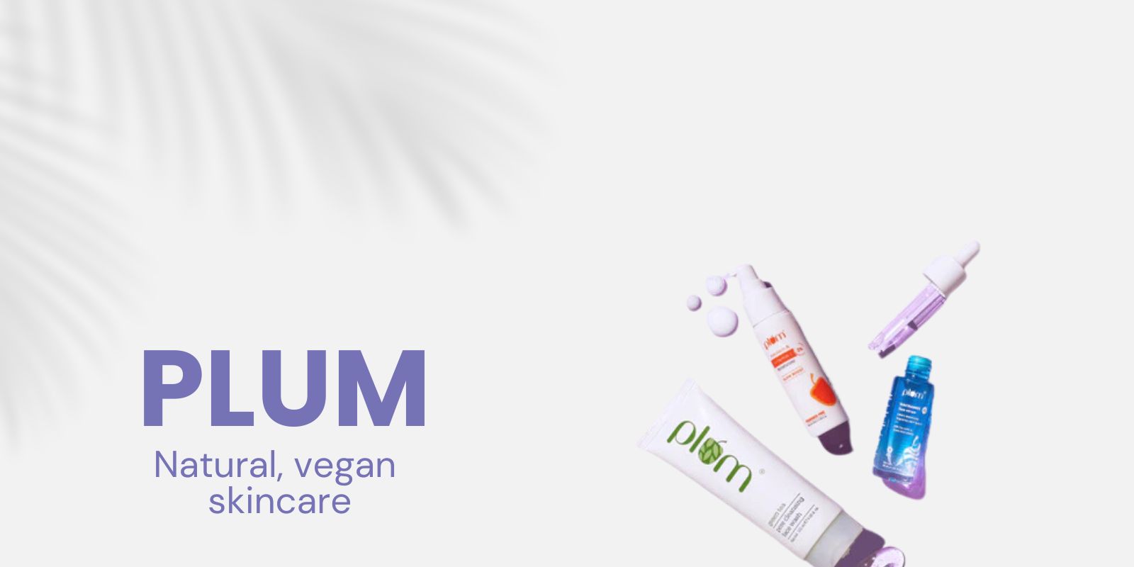 PLUM skincare products – 100% natural, vegan beauty for healthy skin.