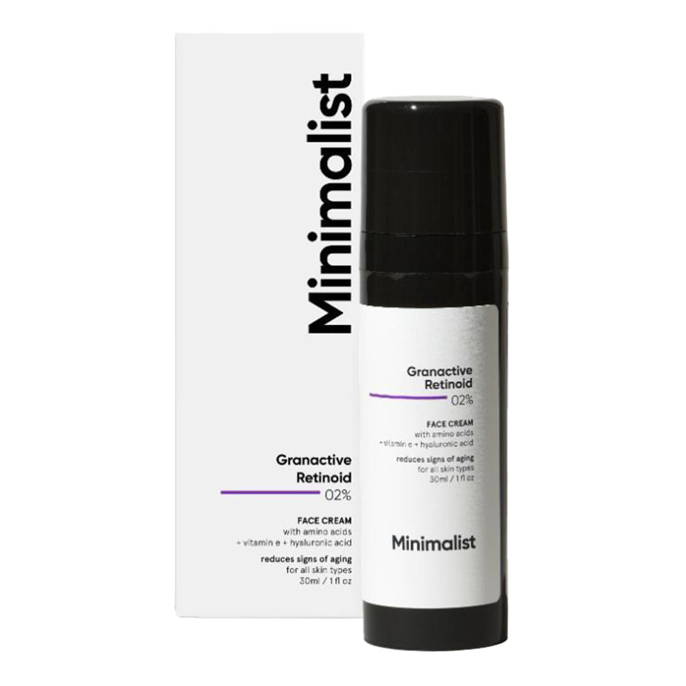 Minimalist 2% Granactive Retinoid Anti Aging Face Cream With Vitamin E & HA (30ml)