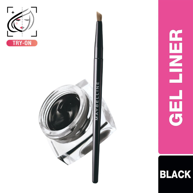 Maybelline New York Lasting Drama Gel Eyeliner With Expert Eyeliner Brush - 01 Black (2.5g)