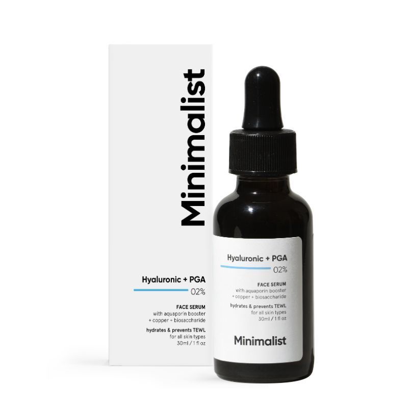 Minimalist 2% Hyaluronic Acid + PGA Face Serum For Deep, Multilevel Hydration (30ml)