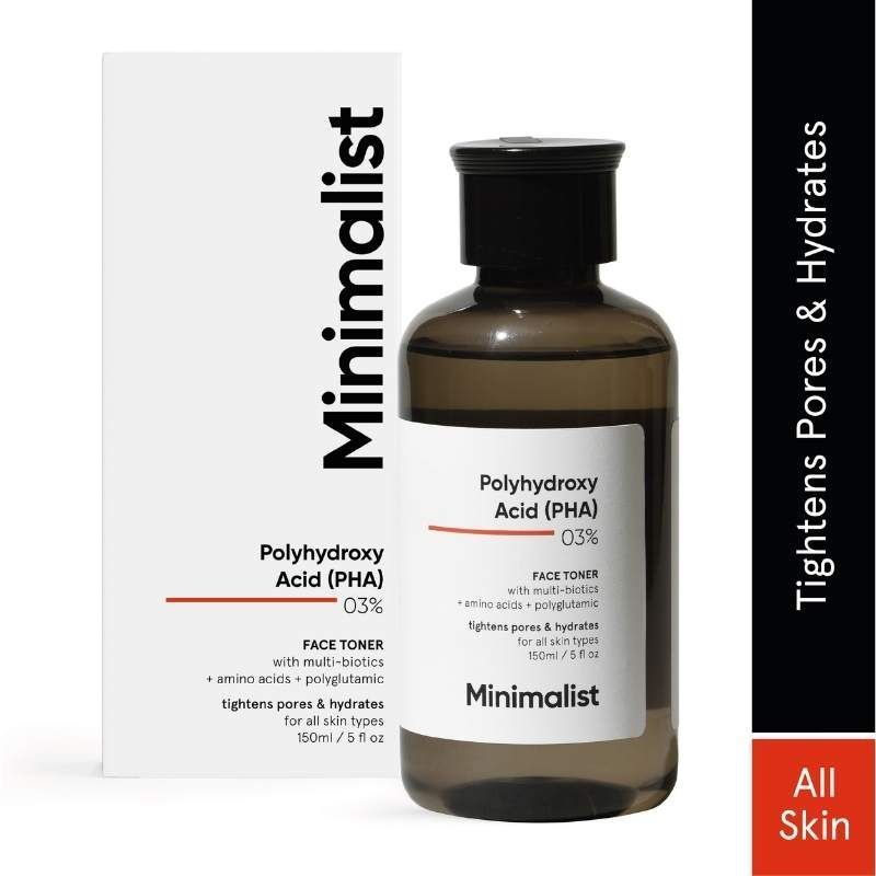 Minimalist 3% PHA Face Toner With Multi Biotics For Minimizing Pore Size & Hydrating Skin (150ml)