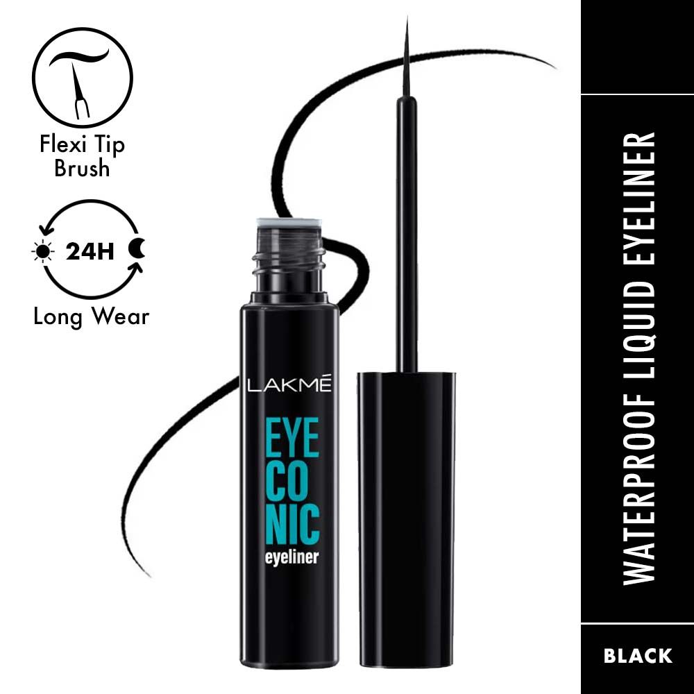 Lakme 9 To 5 Eyeconic Liquid Liner - Intense Black (4.5ml)