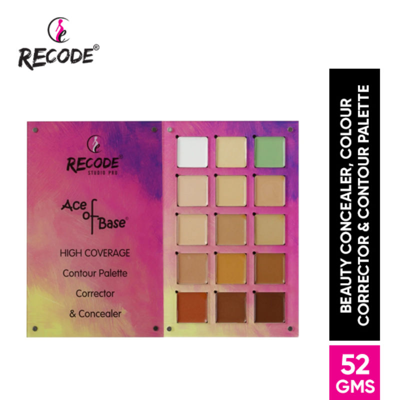 Recode Beauty Concealer, Colour Corrector & Contour Palette (52 g)