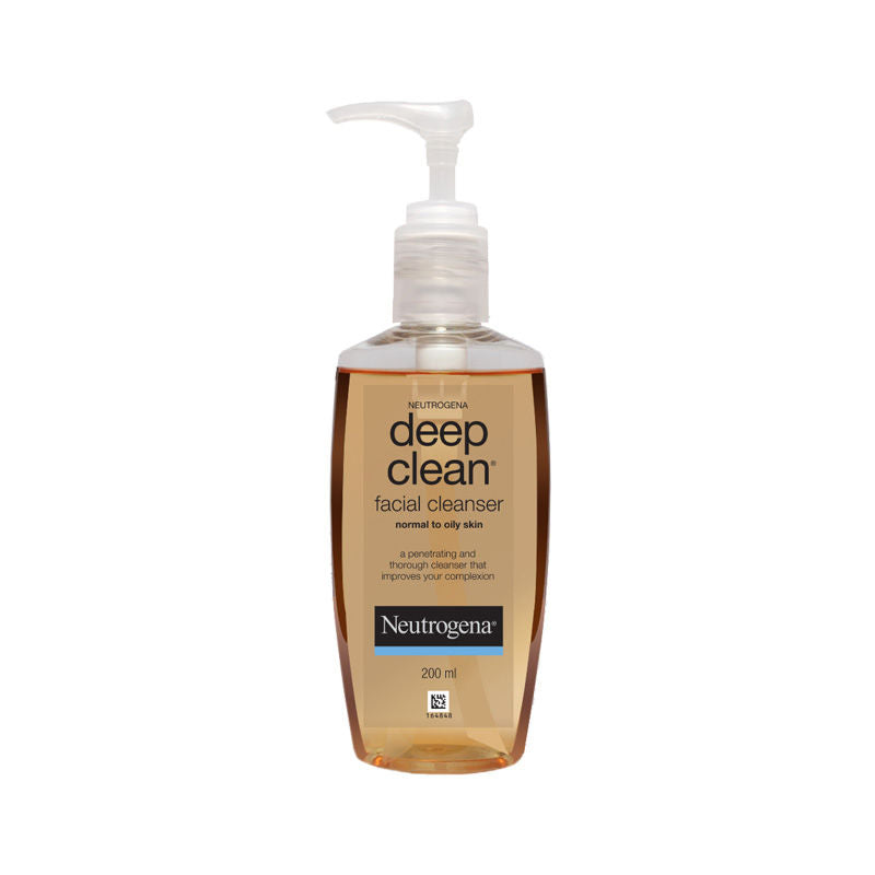 Neutrogena Deep Clean Facial Cleanser Face Wash - Removes Dead Surface Cells For Healthier Skin (200ml)