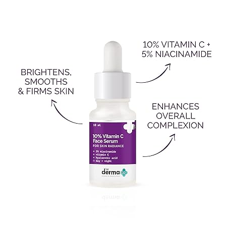 10% Vitamin C Face Serum with 5% Niacinamide & Hyaluronic Acid - 30ml