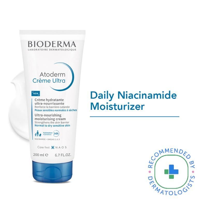 Bioderma Atoderm Creme Ultra-Nourishing Face & Body Daily Care, Normal To Dry Skin (200 ml)