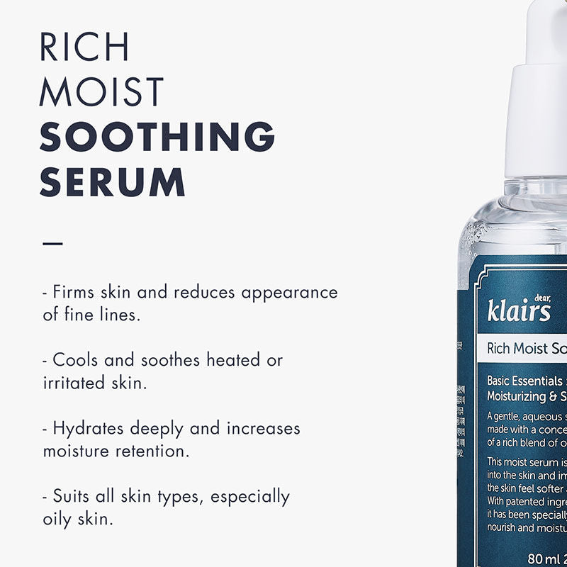 Klairs Rich Moist Soothing Serum (80ml)