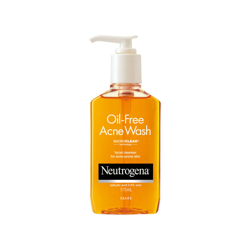 Neutrogena Oil Free Acne Face Wash With 2.0% Salicylic Acid For Effective Yet Gentle Cleansing (175ml)