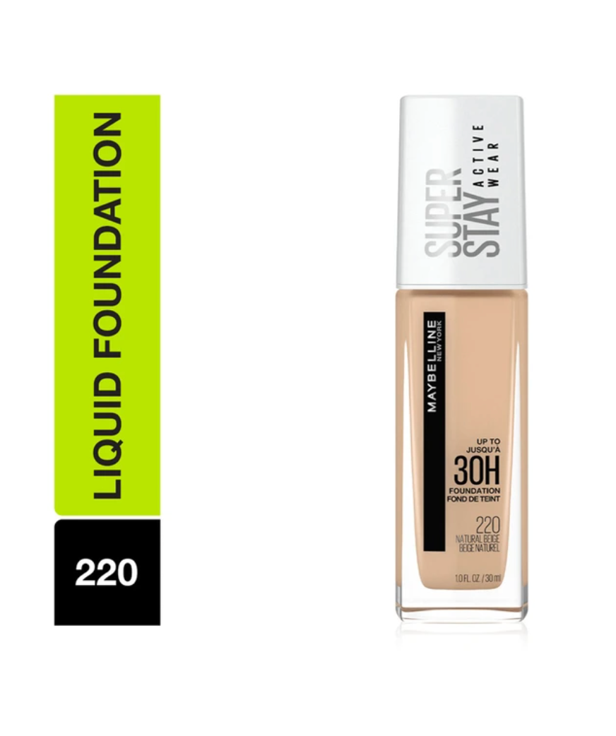 Maybelline New York Super Stay Full Coverage Foundation - Natural Beige 220 (30ml)