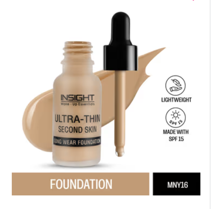 Insight Cosmetics Ultra-Thin Second Skin Long Wear Foundation (20 ML)