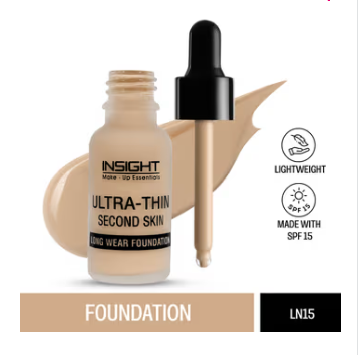 Insight Cosmetics Ultra-Thin Second Skin Long Wear Foundation (20 ML)