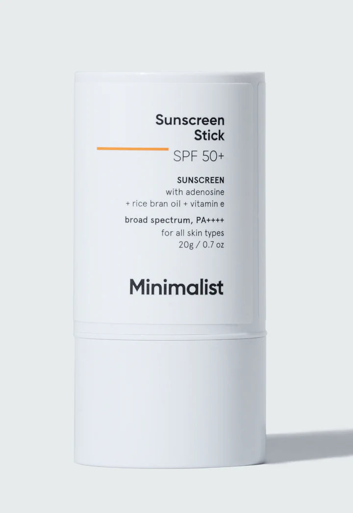 Minimalist SPF 50 Sunscreen Stick With Adenosine, Rice Bran Oil & Vitamin E