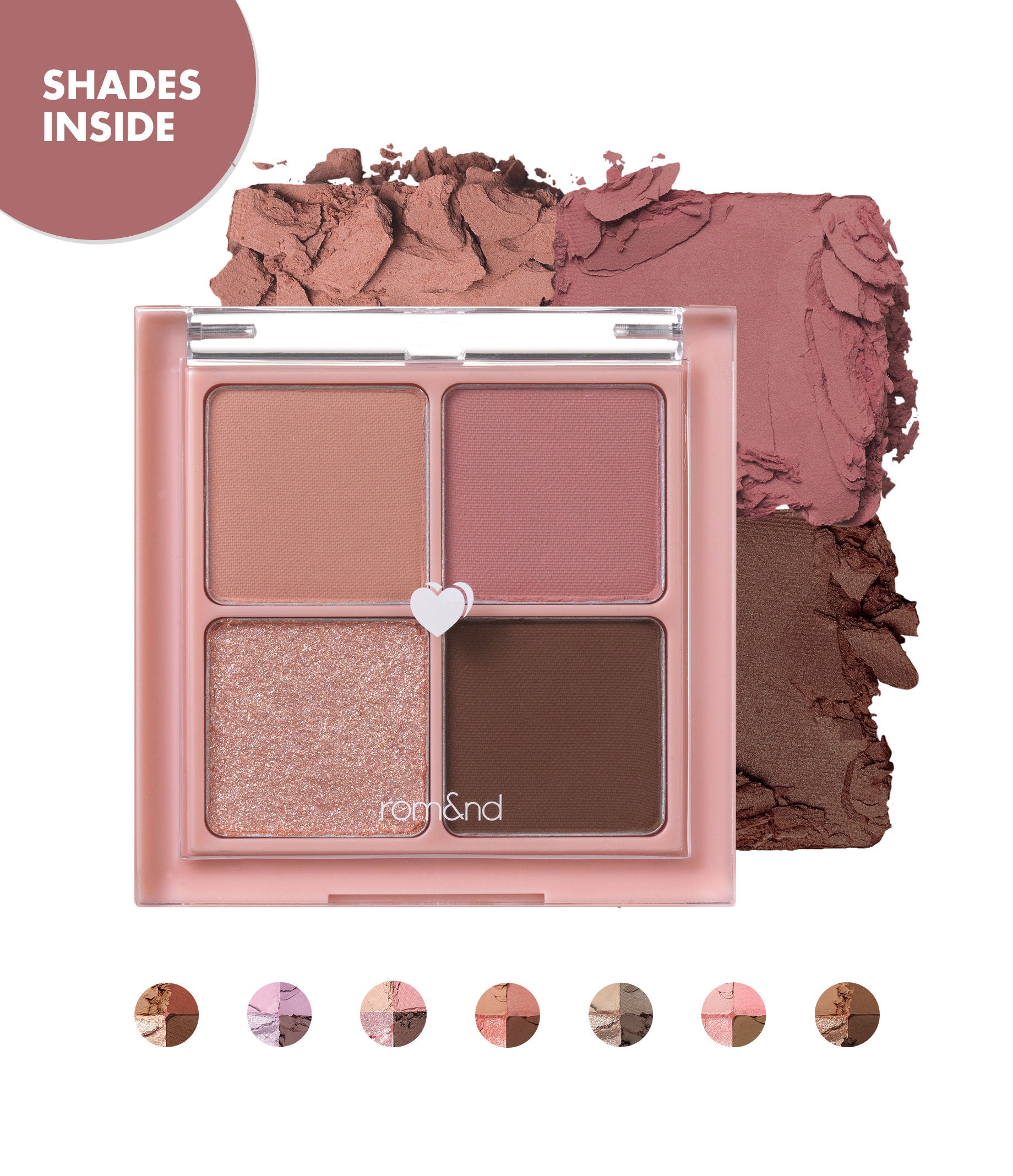 Rom&nd Better Than Eyes Eyeshadow Palette - 02 Dry Rose (6.5g)