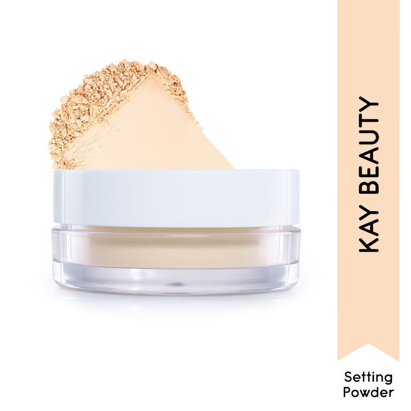 Kay Beauty Matte HD Setting Loose Powder - Banana (10gm)